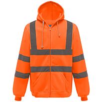 Hi-vis zip hoodie