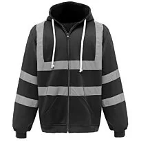 Hi-vis zip hoodie