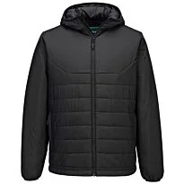 Professional hooded insulated baffle jacket