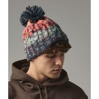 Beechfield Corkscrew pom pom beanie