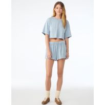 Bella Women's Heavyweight Washed Cropped Tee