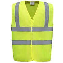 Hi-vis flame-retardant anti-static waistcoat