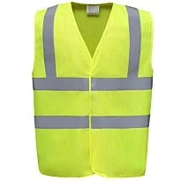 Hi-vis flame-retardant anti-static waistcoat
