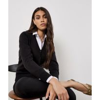 Kustom Kit Women's Arundel v-neck cardigan long sleeve (classic fit)