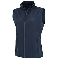 Women's recycled 2-layer printable softshell bodywarmer