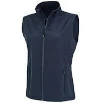Women's recycled 2-layer printable softshell bodywarmer