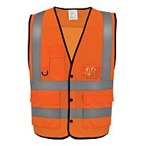 Hi-vis superior open mesh button waistcoat