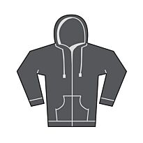 Unisex heavy full-zip hoodie
