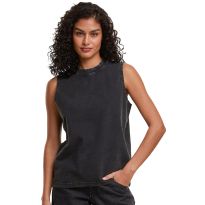 Build Your Brand Women’s vintage washed sleeveless tee
