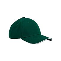 EarthAware classic organic cotton 6-panel cap – sandwich peak
