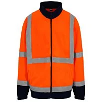 High visibility full-zip fleece