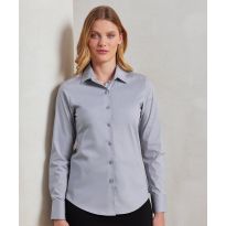 Premier Women's stretch fit cotton poplin long sleeve blouse