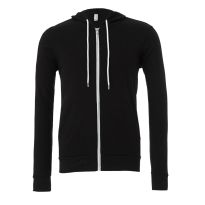 Bella Canvas Unisex Poly-Cotton Fleece Full-Zip Hoodie