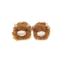 Ribbon Highland cow slippers