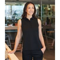Henbury Women’s sleeveless Coolplus® polo shirt