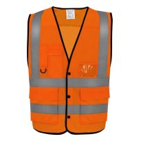 Yoko Hi-vis superior open mesh button waistcoat (HVW860)