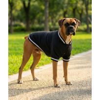 Portman & Pooch Dog’s varsity jacket