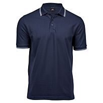 Luxury stripe stretch polo