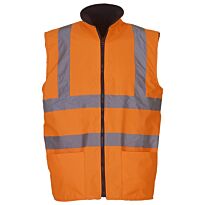 Hi-vis reversible fleece bodywarmer