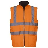 Hi-vis reversible fleece bodywarmer