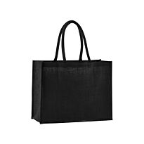 Natural starched jute classic shopper