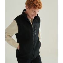 Front Row Recycled sherpa gilet