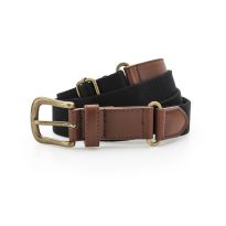 Asquith & Fox Faux leather and canvas belt
