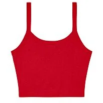Women’s micro rib spaghetti strap tank