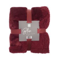 Ribbon Sherpa winter throw