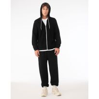 Bella Canvas Unisex Poly-Cotton Fleece Full-Zip Hoodie