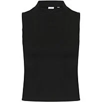 Women's high neck crop vest
