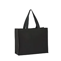 Recycled premium canvas stand-up shopper