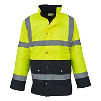 Hi-vis two-tone motorway jacket