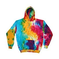 Rainbow tie-dye hoodie