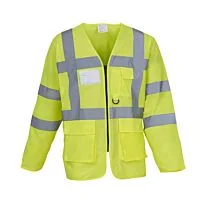 Hi-vis executive long sleeve waistcoat
