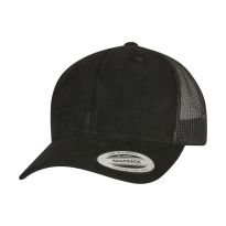 Flexfit by Yupoong Imitation suede leather trucker cap (6606SU)