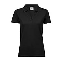 Women’s luxury stretch v-neck polo