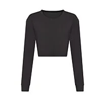 Women's long sleeve cropped T