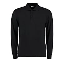Piqué polo long-sleeved