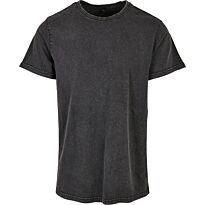 Acid washed round neck tee