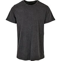 Acid washed round neck tee