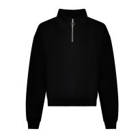AWDis Just Hoods Women's cropped ¼-zip sweat