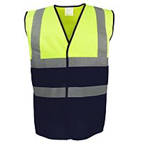 Hi-vis two-tone waistcoat