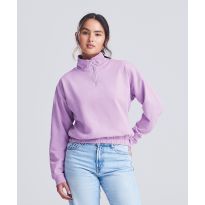 AWDis Just Hoods Women's cropped ¼-zip sweat