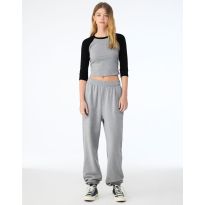 Bella Women's Micro Rib 3/4 Raglan Tee