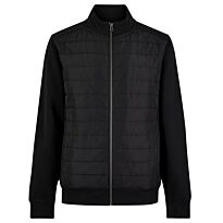 Regular fit quilted full-zip sweatshirt