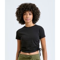 Women's TriDri® ruched crop top