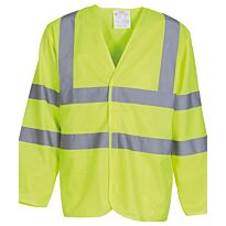Hi-vis long sleeve waistcoat