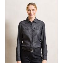 Premier Women's jeans stitch denim shirt