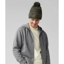 Beechfield Ramble patch pom-pom beanie